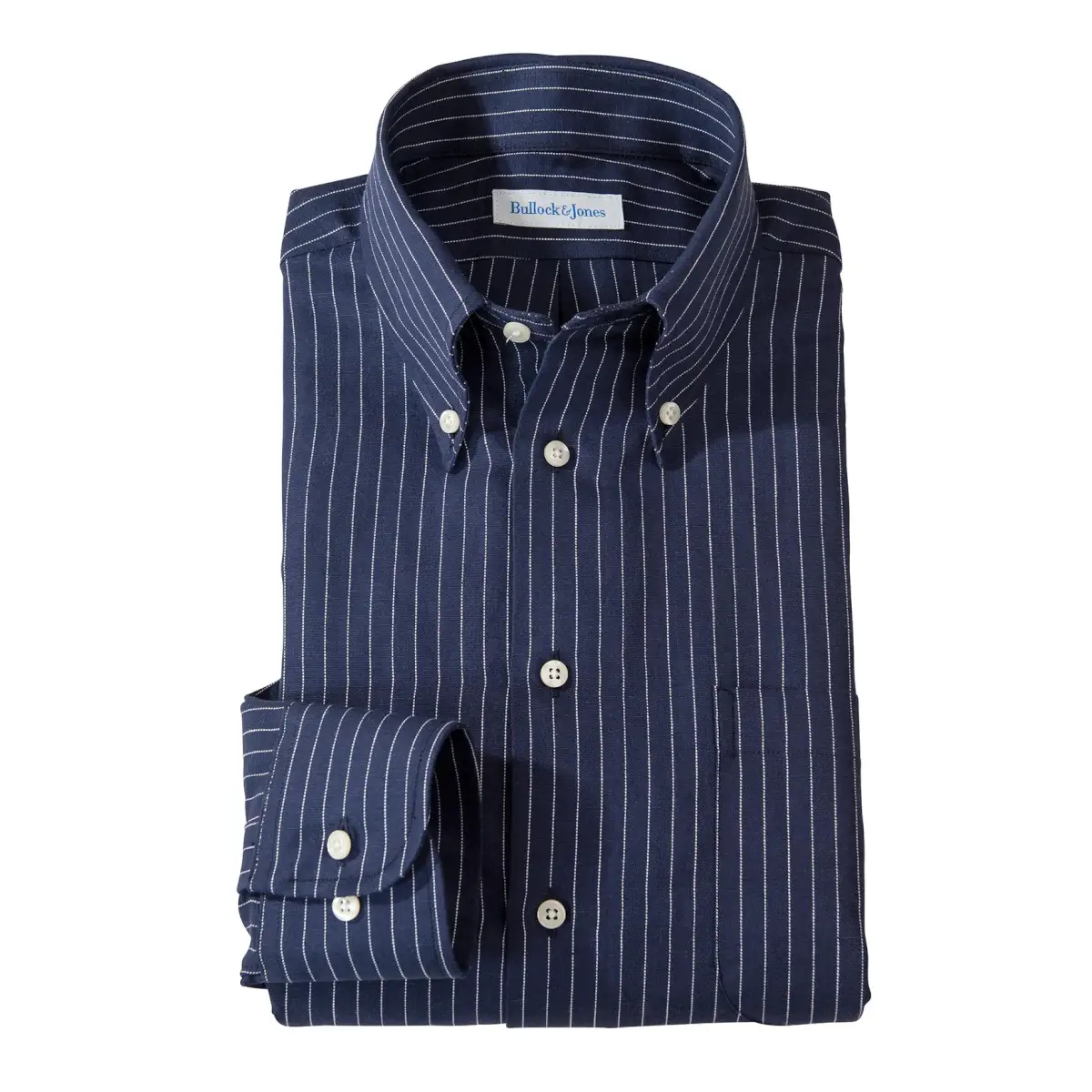 pinstripe dress shirt Anni | Brown | Womens The Mens Onyx Dress Shirt offers sophistication and class with the functional details that servers and bartenders are going to go crazy for Blue Wide Pinstripe Mayfair Shirt