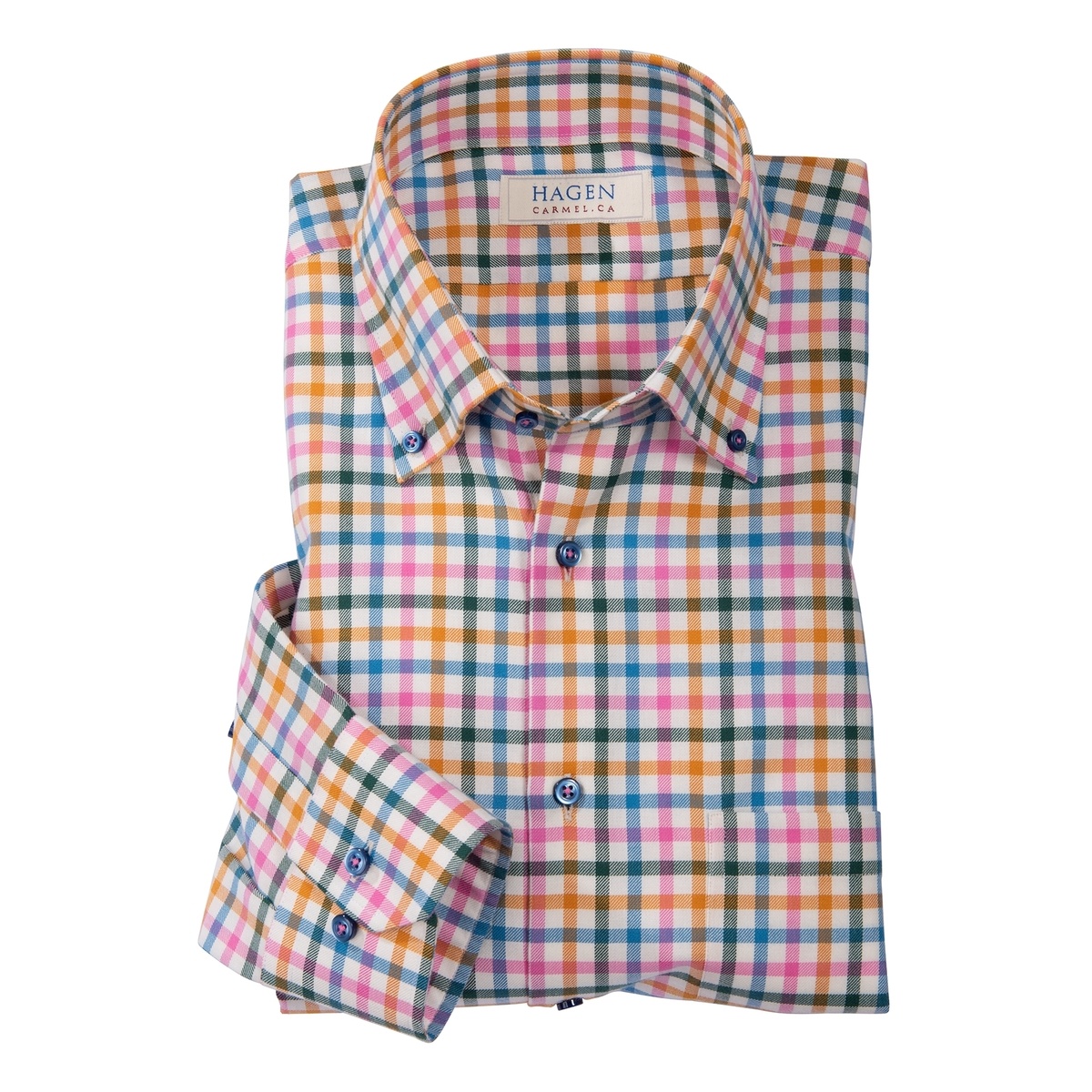 Multicolor Check Sport Shirt by Hagen Bullock & Jones