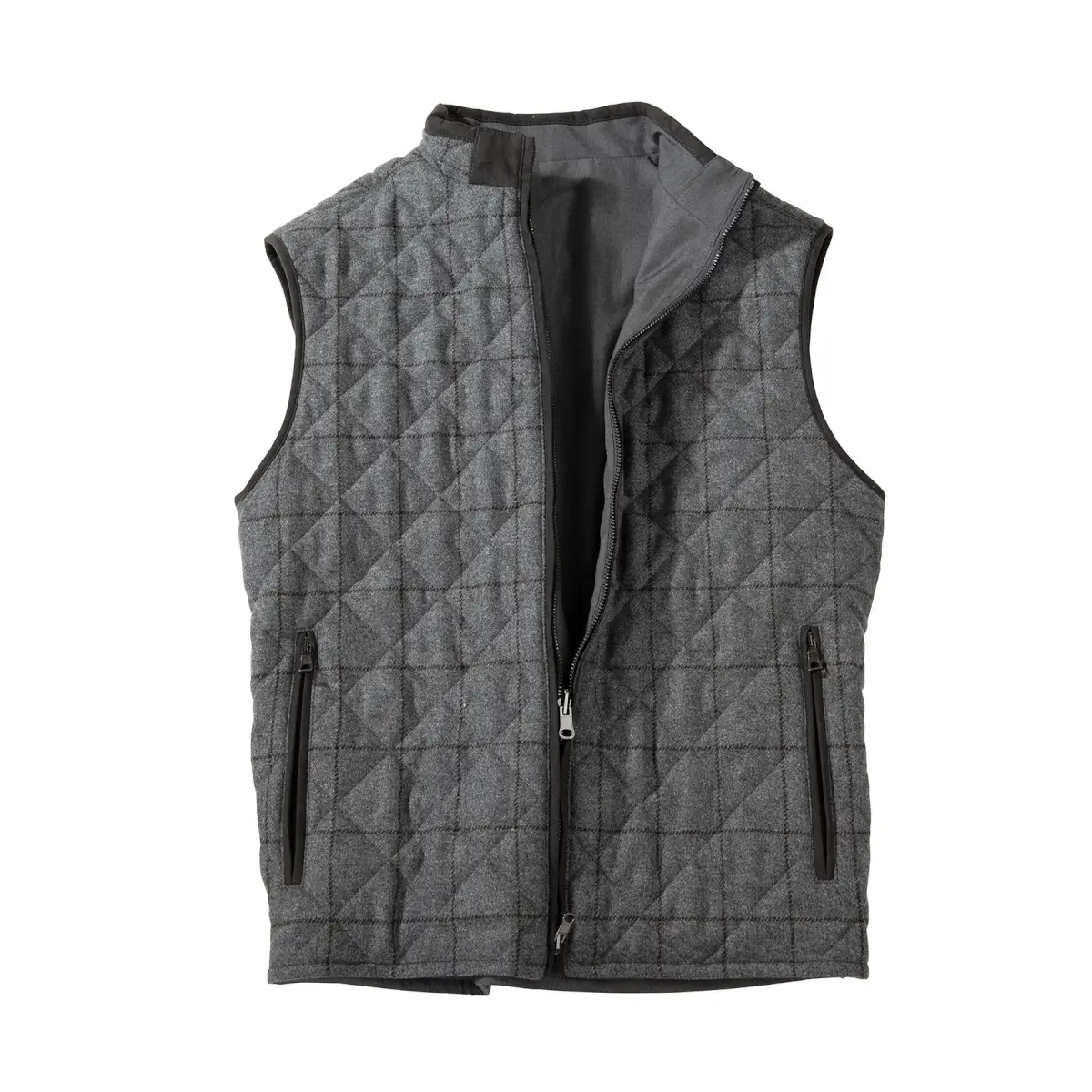 トップス reversible vest GRAY Renzo Reversible Vest | Bullock & Jones