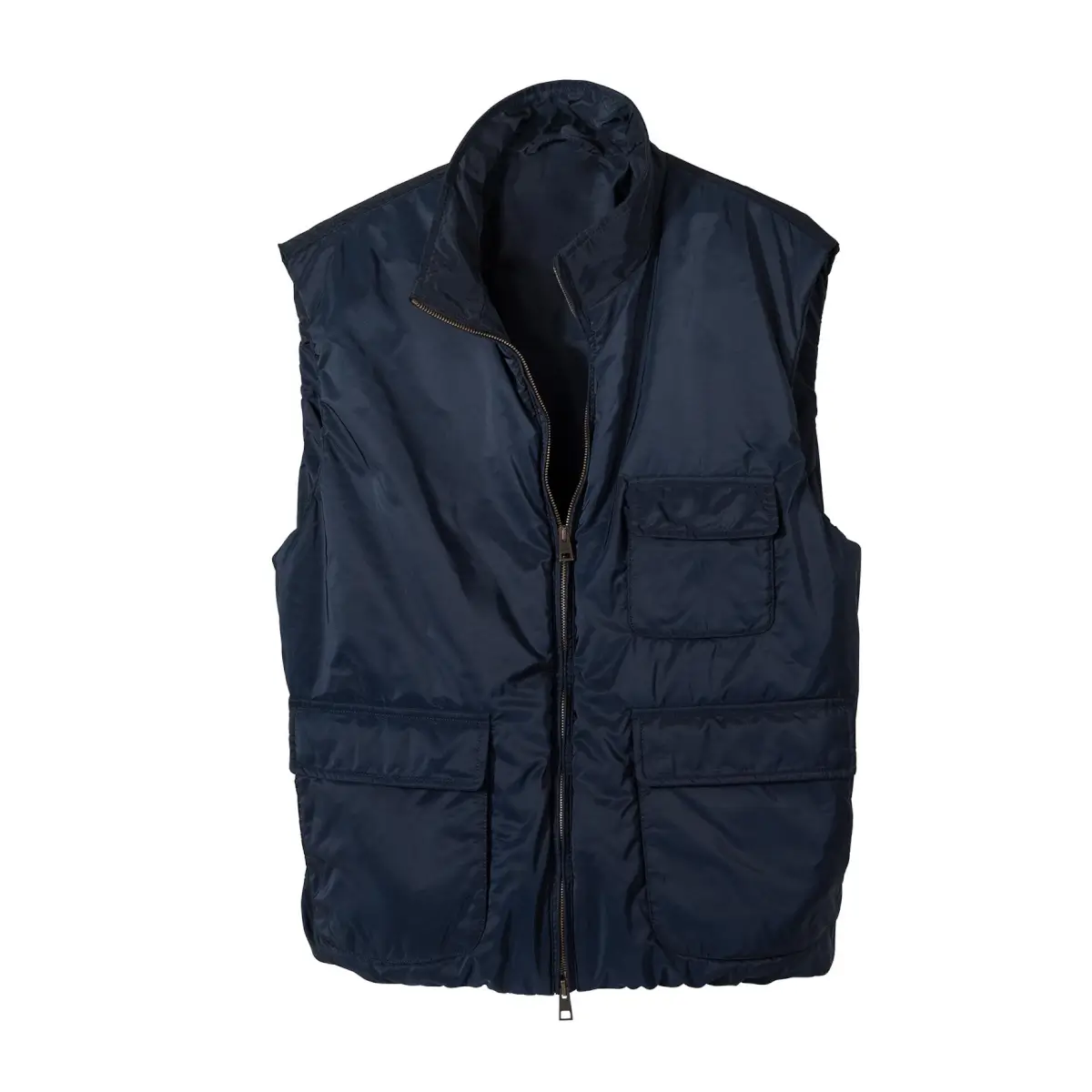 Teramo Microfiber Zip Vest | Bullock & Jones