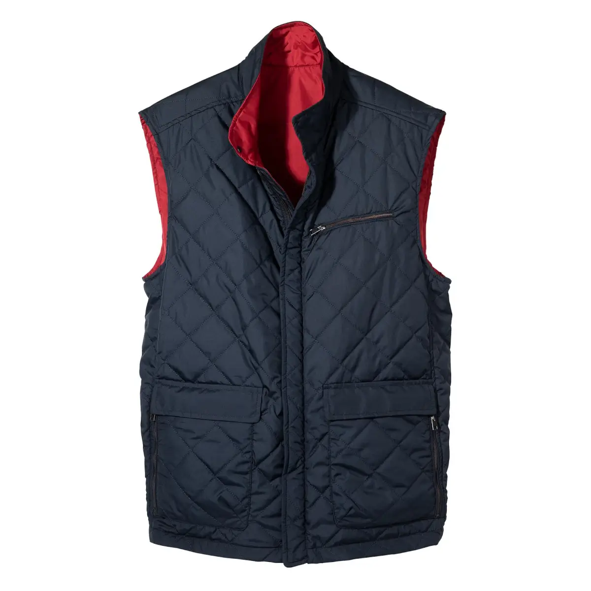 Torno Reversible Quilted Vest | Bullock & Jones