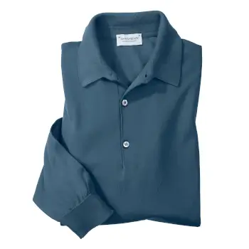Smedley Cotton Long-Sleeve Polo - Bullock & Jones | Bullock & Jones