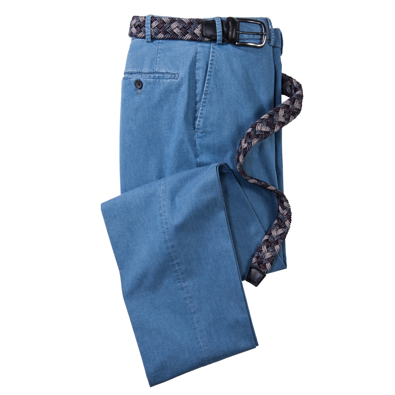 Stretch Denim Slacks