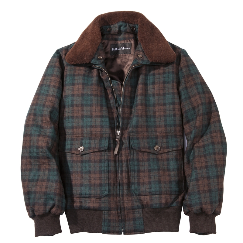 Julian Plaid Bomber Jacket