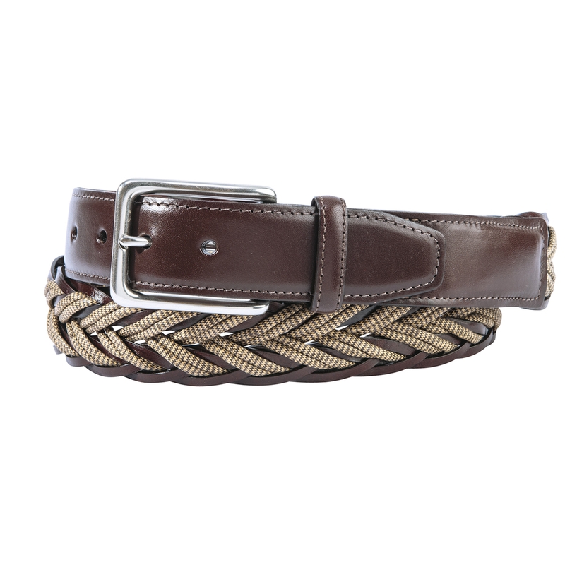 Braided Cotton Cord and Leather Belts