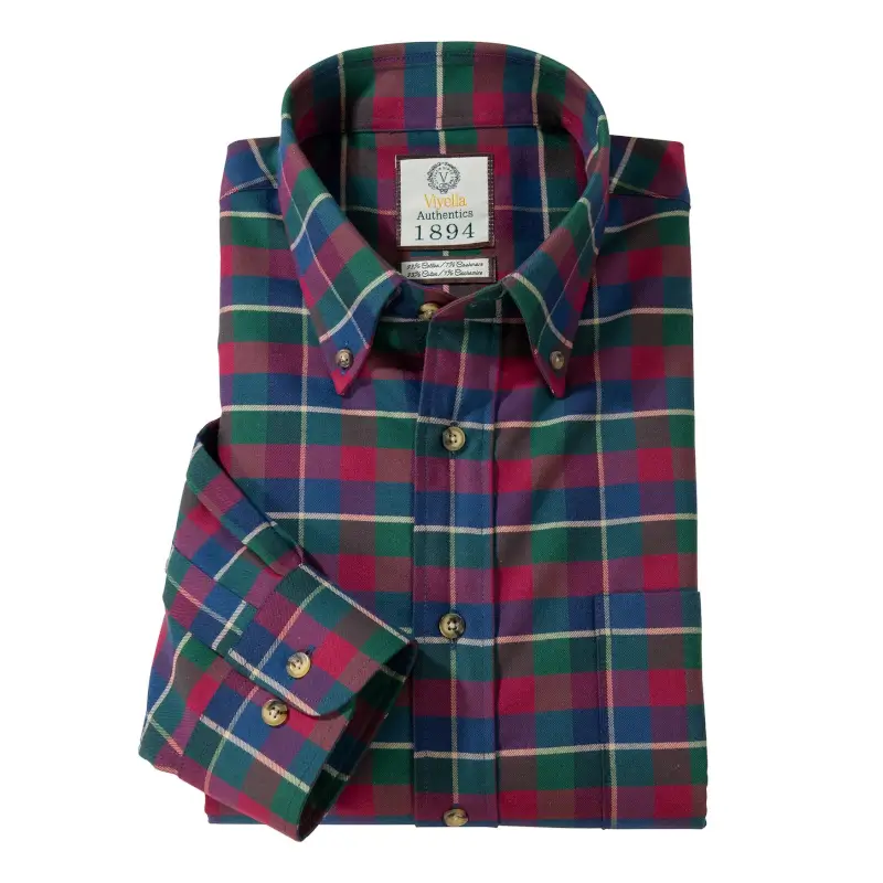 Patterson Windowpane Viyella Sport Shirt | Bullock & Jones